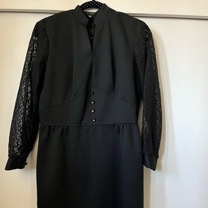 Vintage handmade black dress